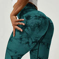Load image into Gallery viewer, Tie-dye Peach Hip Yoga Pants Plus Size Seamless Hip-lifting Trousers