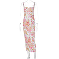 Load image into Gallery viewer, Summer Flower Maxi Hot Backless Sling Dress