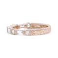 Load image into Gallery viewer, 14K Rose Gold 3/8 Cttw Baguette and Round Diamond Bridal Band - (H-I Color, VS1-VS2 Clarity)