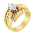 Load image into Gallery viewer, 14KT Two-Toned Diamond Cocktail Ring (1 1/3 cttw, H-I Color, SI1-SI2 Clarity)