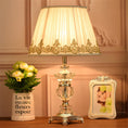 Load image into Gallery viewer, Dimmable Crystal Table Lamp Suitable For Bedroom Bedside