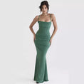 Load image into Gallery viewer, Fishbone Pleated Backless Fishtail Skirt Dress