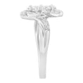 Load image into Gallery viewer, 14K White Gold Floral Cluster Diamond Ring (1 Cttw, H-I Color, SI2-I1 Clarity)