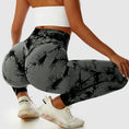 Load image into Gallery viewer, Tie-dye Peach Hip Yoga Pants Plus Size Seamless Hip-lifting Trousers