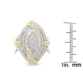 Load image into Gallery viewer, 10K Yellow Gold Diamond Cocktail Ring (1 cttw, I-J Color, I2-I3 Clarity)