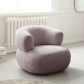 Load image into Gallery viewer, Minimalist Creative Casual White Lambswool Lazy Small Apartment Single Sofa Chair