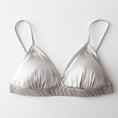 Load image into Gallery viewer, Silk Breathable High-grade Silk French Suit Thin Underwear Triangle Cup Small Chest Female Mulberry Silk Bra Bra