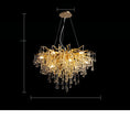 Load image into Gallery viewer, Postmodern Light Luxury Chandelier Water Drop Crystal Lamp Atmosphere
