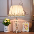 Load image into Gallery viewer, Dimmable Crystal Table Lamp Suitable For Bedroom Bedside