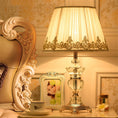 Load image into Gallery viewer, Dimmable Crystal Table Lamp Suitable For Bedroom Bedside