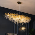 Load image into Gallery viewer, Postmodern Light Luxury Chandelier Water Drop Crystal Lamp Atmosphere