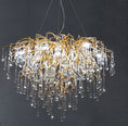 Load image into Gallery viewer, Postmodern Light Luxury Chandelier Water Drop Crystal Lamp Atmosphere