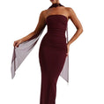 Load image into Gallery viewer, Scarf Bandeau Slim-fit Temperament Sheath Women's Clothing Dress