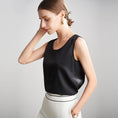 Load image into Gallery viewer, Real Silk Waistcoat Women's Satin Sleeveless Suspenders