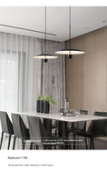 Load image into Gallery viewer, Modern Minimalist Dining Room Chandelier Nordic Minimalist Bedroom Bedside Chandelier Black