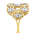 Load image into Gallery viewer, 14K Yellow Gold Diamond Art Deco Ring (1/2 Cttw, H-I Color, I1 Clarity)