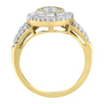 Load image into Gallery viewer, 10k Yellow Gold Diamond Cocktail Ring (1 cttw, H-I Color, SI2-I1 Clarity)