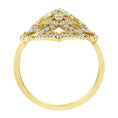Load image into Gallery viewer, 10K Yellow Gold Diamond Cocktail Ring (1/2 cttw, I1-I2 Clarity, H-I Color)