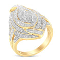 Load image into Gallery viewer, 10K Yellow Gold Diamond Cocktail Ring (1 cttw, I-J Color, I2-I3 Clarity)