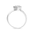 Load image into Gallery viewer, 10K White Gold 3/8 Cttw Round-Cut Lab Grown Diamond Cluster Pear Promise Ring (G-H Color, VS2-SI1 Clarity)