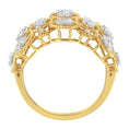 Load image into Gallery viewer, 14K Yellow Gold Diamond Art Deco Ring (1/2 Cttw, H-I Color, I1 Clarity)