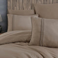 Load image into Gallery viewer, Hobby Modal Silk Double Bedlinen, Milk Coffee Color
