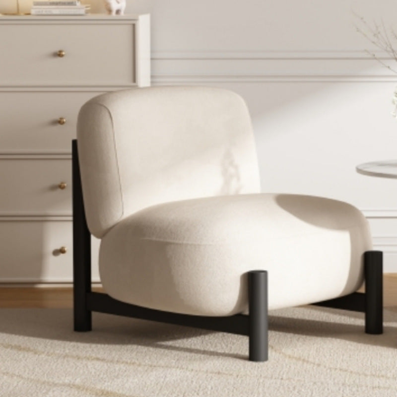 Living Room Single Sofa Fabric Lambswool Leisure Chair