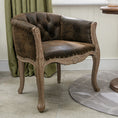 Load image into Gallery viewer, European-style Solid Wood Fabric Dining Chair With Backrest Sofa Chair Coffee Shop