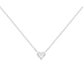 Load image into Gallery viewer, 14k White Gold 1/4 Cttw Lab Grown Heart Shape Diamond Solitaire 18" Pendant Necklace (E-F Color, SI1-SI2 Clarity)