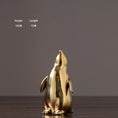Load image into Gallery viewer, Gold White Penguin statue Home Decor