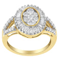 Load image into Gallery viewer, 10k Yellow Gold Diamond Cocktail Ring (1 cttw, H-I Color, SI2-I1 Clarity)