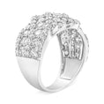 Load image into Gallery viewer, 10K Yellow Gold 3.00 Cttw Diamond Multi Row Cluster Band Ring (I-J Color, I3 Clarity)
