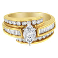 Load image into Gallery viewer, 14KT Two-Toned Diamond Cocktail Ring (1 1/3 cttw, H-I Color, SI1-SI2 Clarity)