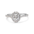 Load image into Gallery viewer, GIA Certified 14k White Gold 4/5 Cttw Diamond Halo Engagement Ring (G-H Color, SI1-SI2 Clarity)