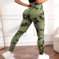 Load image into Gallery viewer, Tie-dye Peach Hip Yoga Pants Plus Size Seamless Hip-lifting Trousers