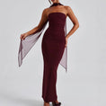 Load image into Gallery viewer, Scarf Bandeau Slim-fit Temperament Sheath Women's Clothing Dress