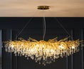 Load image into Gallery viewer, Postmodern Light Luxury Chandelier Water Drop Crystal Lamp Atmosphere