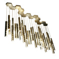Load image into Gallery viewer, Carved Hollow Tube Bar Creative Bar Chandelier