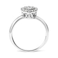 Load image into Gallery viewer, 10K White Gold 3/8 Cttw Round-Cut Lab Grown Diamond Cluster Pear Promise Ring (G-H Color, VS2-SI1 Clarity)