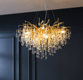 Load image into Gallery viewer, Postmodern Light Luxury Chandelier Water Drop Crystal Lamp Atmosphere