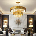 Load image into Gallery viewer, Modern Minimalist Light Luxury Crystal Living Room Glass Round Lamps
