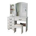 Load image into Gallery viewer, Elegant Royal Vanity Desk With Mirror & Lights, Makeup Table Set