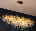 Load image into Gallery viewer, Postmodern Light Luxury Chandelier Water Drop Crystal Lamp Atmosphere