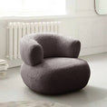 Load image into Gallery viewer, Minimalist Creative Casual White Lambswool Lazy Small Apartment Single Sofa Chair