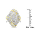 Load image into Gallery viewer, 10K Yellow Gold Diamond Cocktail Ring (1 cttw, I-J Color, I2-I3 Clarity)