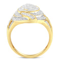 Load image into Gallery viewer, 10K Yellow Gold Diamond Cocktail Ring (1 cttw, I-J Color, I2-I3 Clarity)