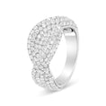 Load image into Gallery viewer, 18K White Gold Cluster 2 1/4 Cttw Diamond Fashion Ring (F-G Color, VS1-VS2 Clarity)