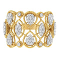 Load image into Gallery viewer, 14K Yellow Gold Diamond Art Deco Ring (1/2 Cttw, H-I Color, I1 Clarity)