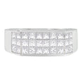 Load image into Gallery viewer, Men's 14k White Gold 2 1/2 ct TDW Diamond Cluster Ring (G-H, VS1-VS2)
