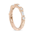 Load image into Gallery viewer, 14K Rose Gold 3/8 Cttw Baguette and Round Diamond Bridal Band - (H-I Color, VS1-VS2 Clarity)